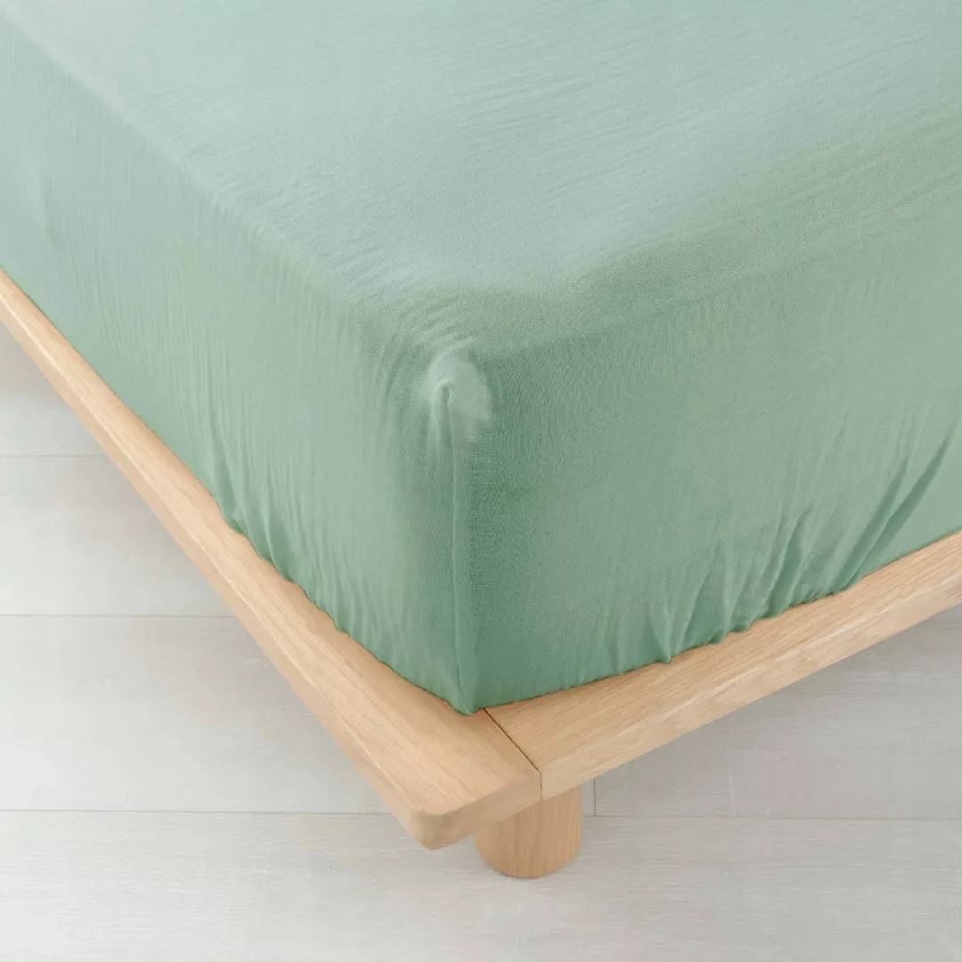 Douceur d`Interieur Muslin fitted sheet ANGELIA